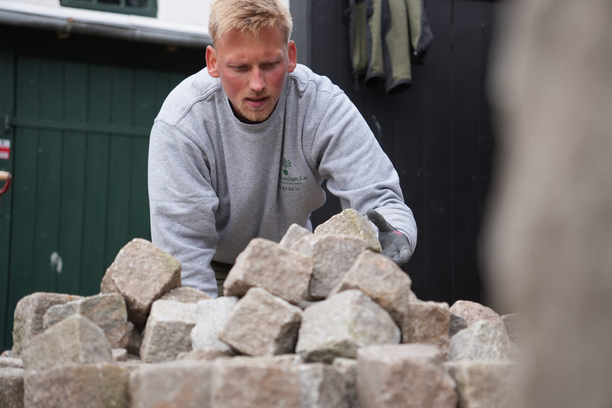 Materialer klar til opbygning